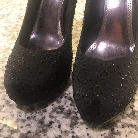 NWOB Black silk/rhinestone - Picture 5 of 8